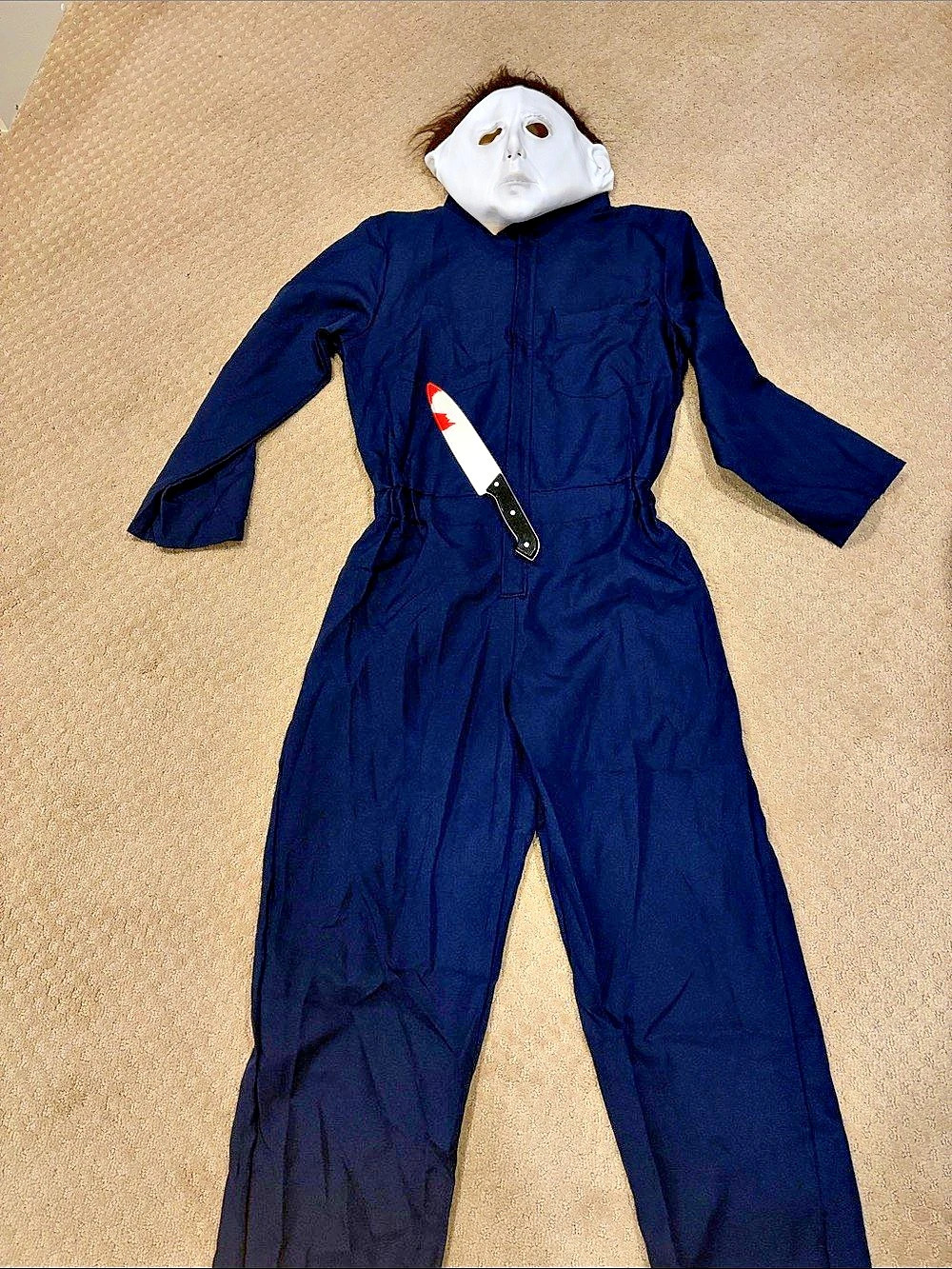 Michael Myers Halloween Costume Blue White